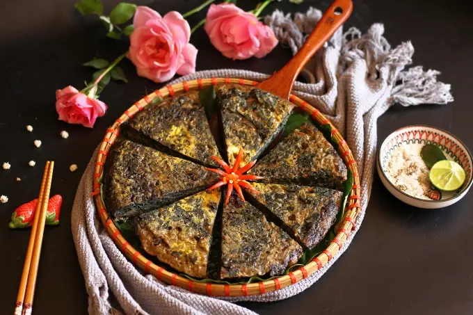 Trứng rán lá mơ