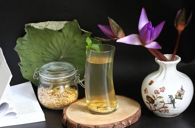 Trà gạo gừng rang hỗ trợ thải độc, tiêu mỡ